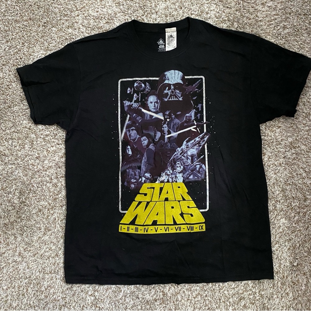 Disney Star Wars Black and Yellow Graphic Tee